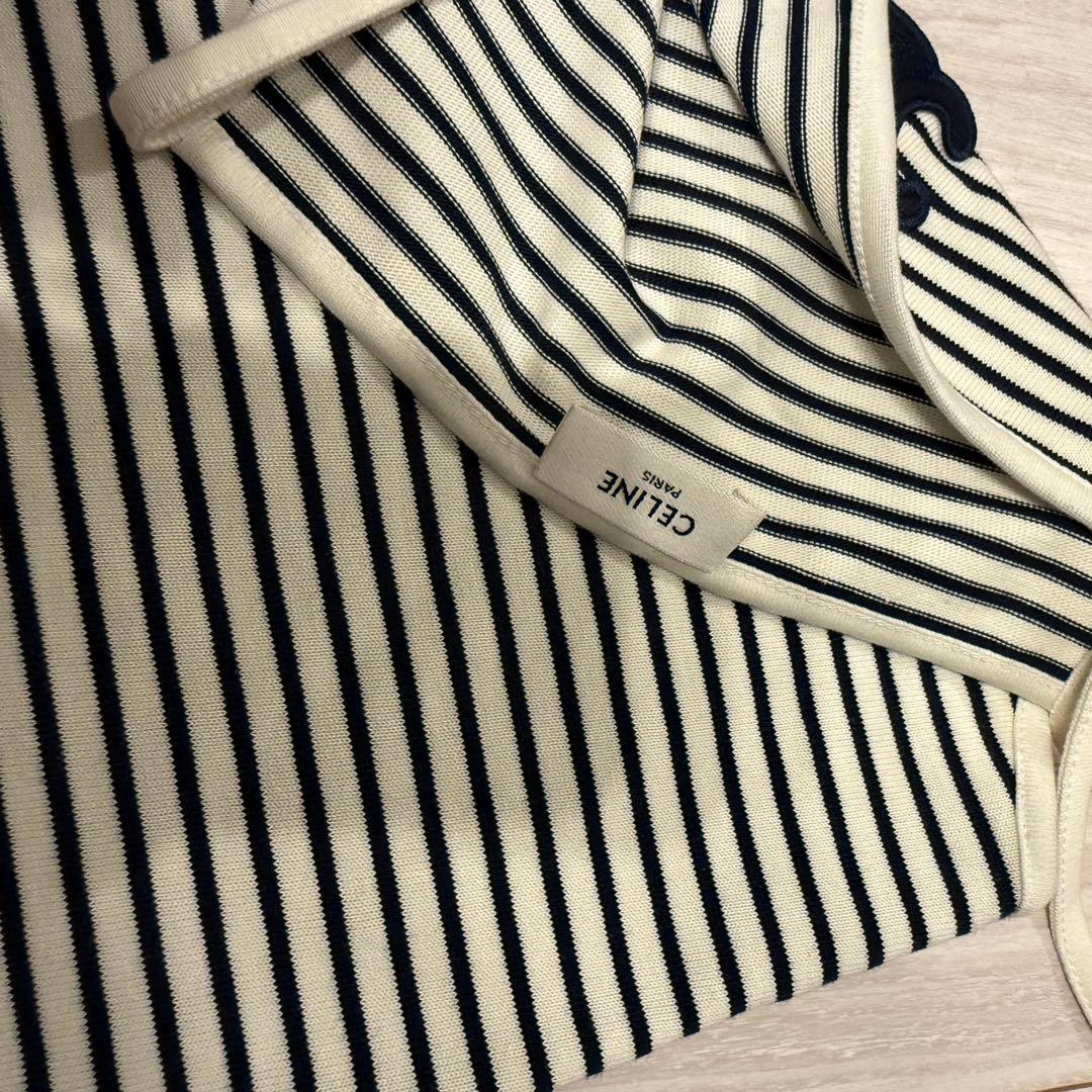 全国完売品！CELINEキャミソール トリンオフ ボーダー