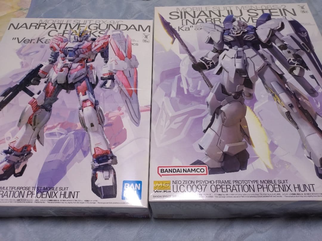 MG ナラティブガンダムC装備 & シナンジュスタイン　ナラティブVer