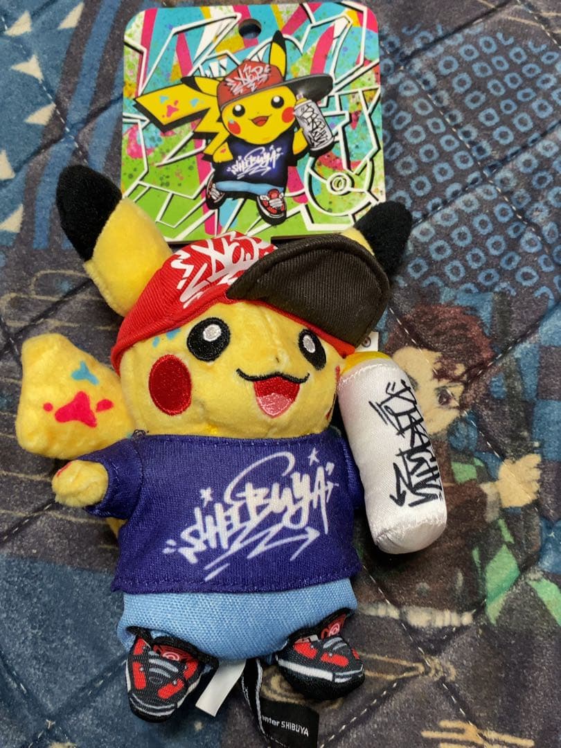 新品　マスコット ピカチュウ グラフィティアーティスト風 渋谷 タグ付き　シブヤ