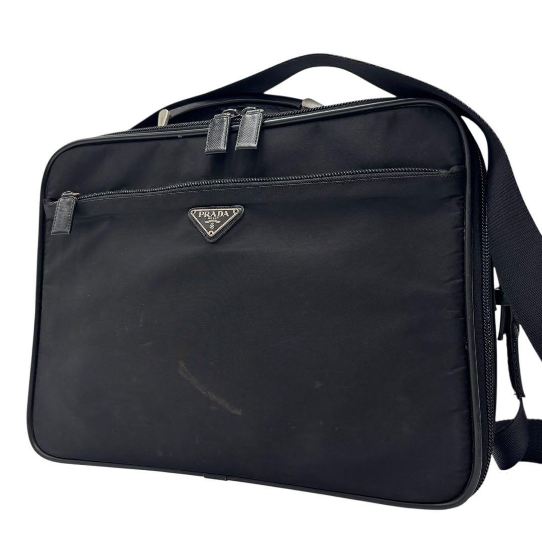 【極美品】PRADA プラダ ナイロン ビジネスバッグ 2WAYショルダーバッグ