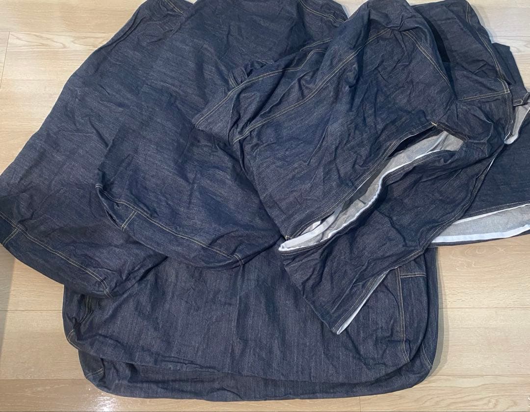 パンダ　無印良品綿ソファ本体ワイドアームダウン2.5シーター用カバー