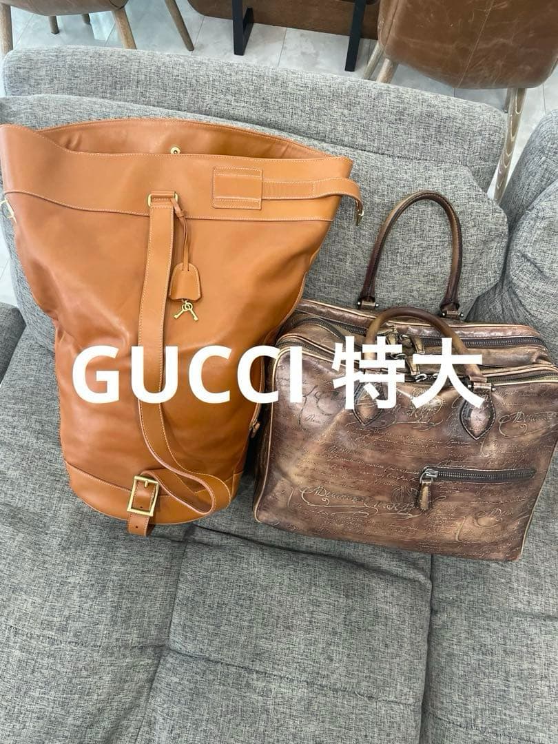 専用　GUCCI レザー ドラムバッグ　ボストン　ジムバック　超希少