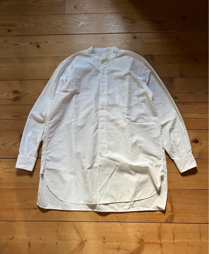 COMOLI コモリ バンドカラーシャツ