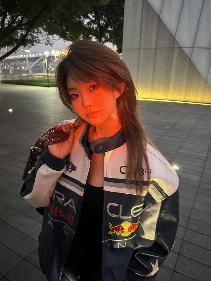 Holliste × Red Bull コラボ レザージャケット