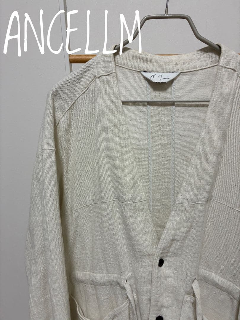 ジャケット・アウター ANCELLM PANAMA COLLAR LESS SHIRT JACKET