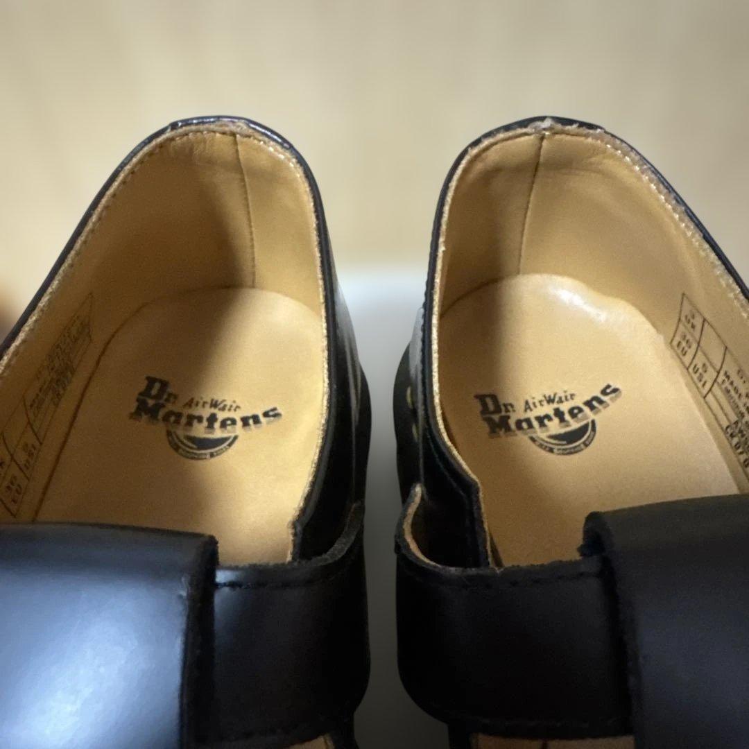 【美品】ドクターマーチン POLLEY Tバーシューズ ブラック 22cm