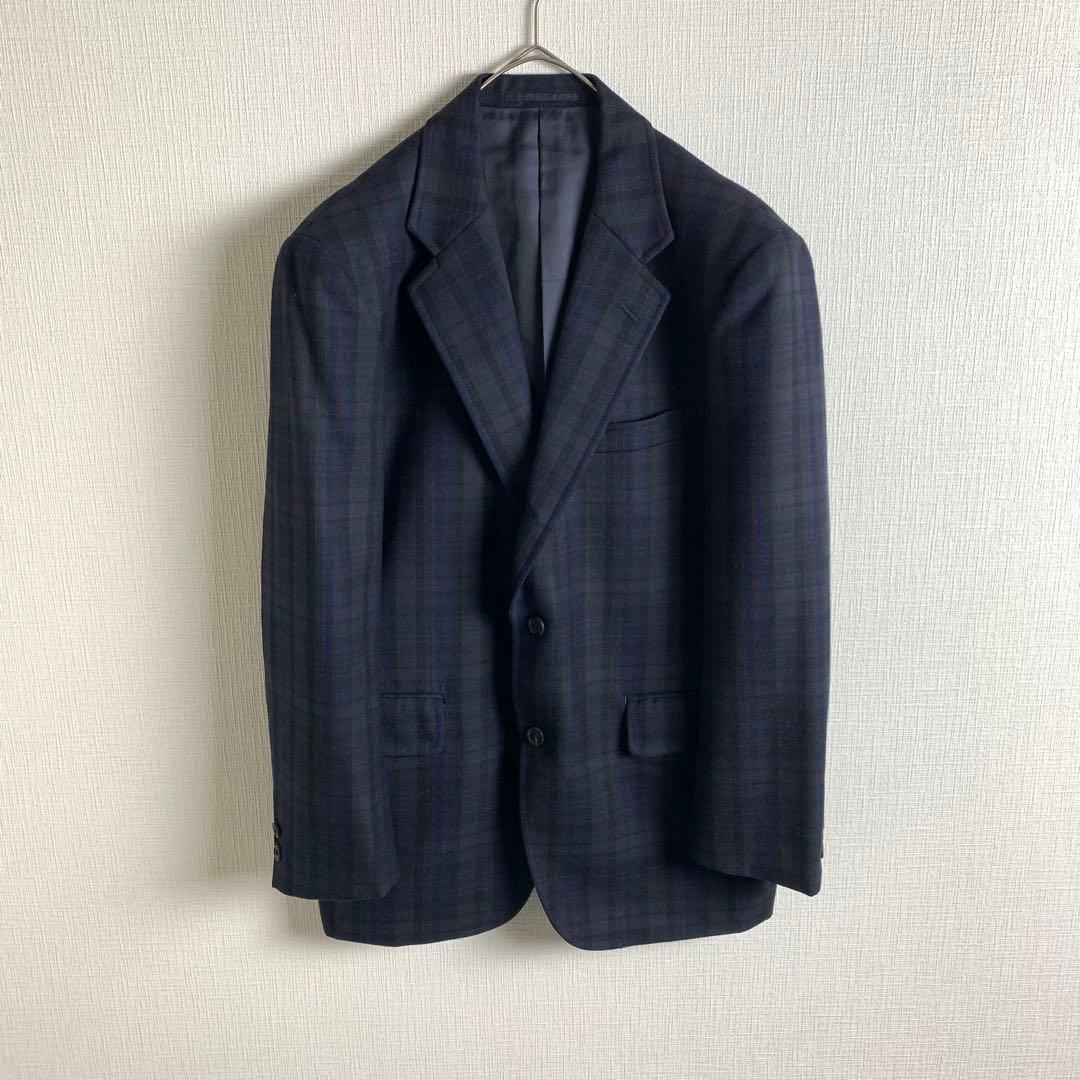 テーラードジャケット　マイクロウインドウペン　ダークカラー　J.PRESS　美品