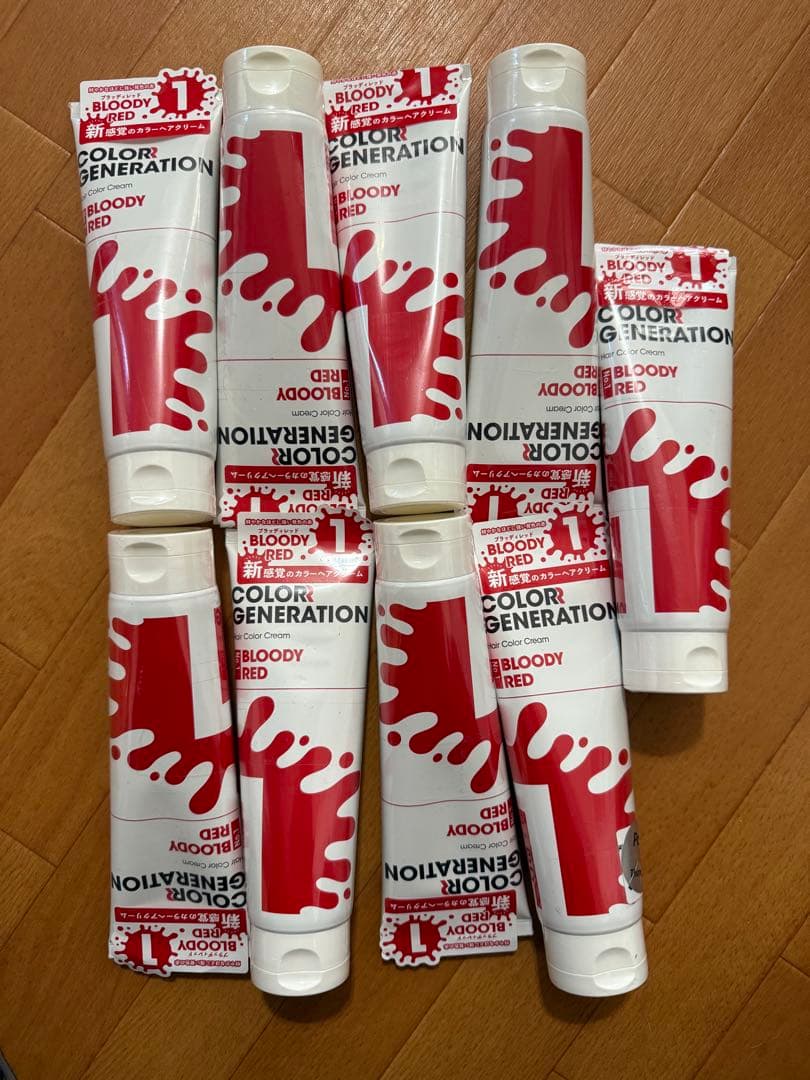 COLOR GENERATION REDヘアカラークリーム 9本セット