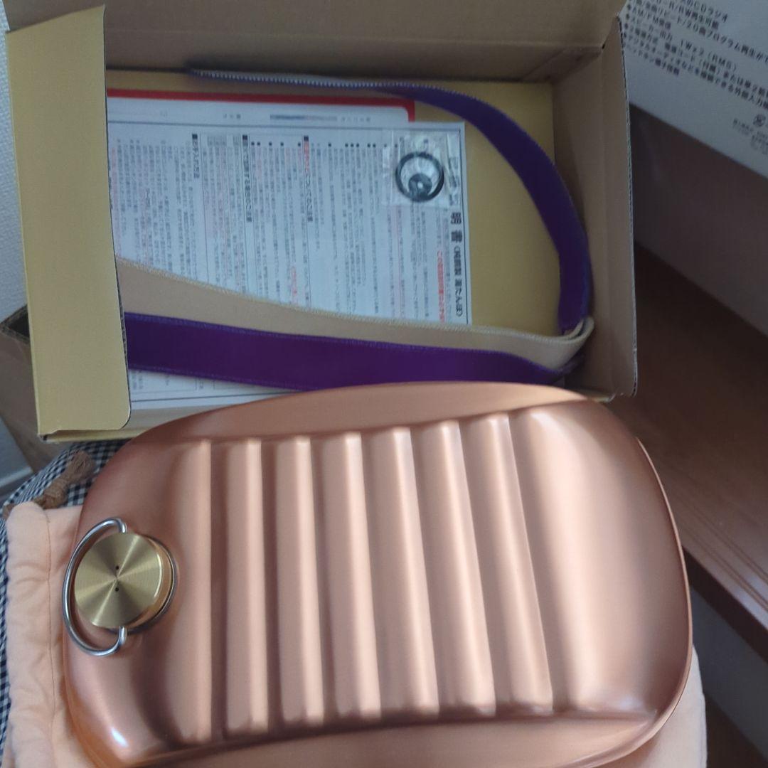 純銅 湯たんぽ 金属製の蓋付き