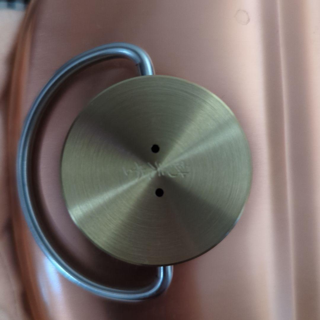 純銅 湯たんぽ 金属製の蓋付き