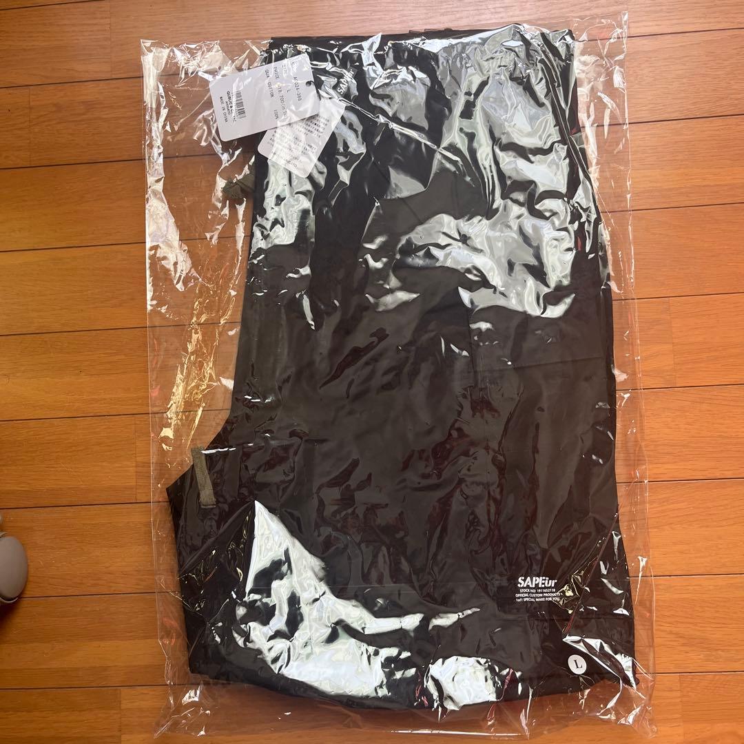 SAPEur ワークパンツ Lサイズ コットン100% カーゴパンツ黒　サプール