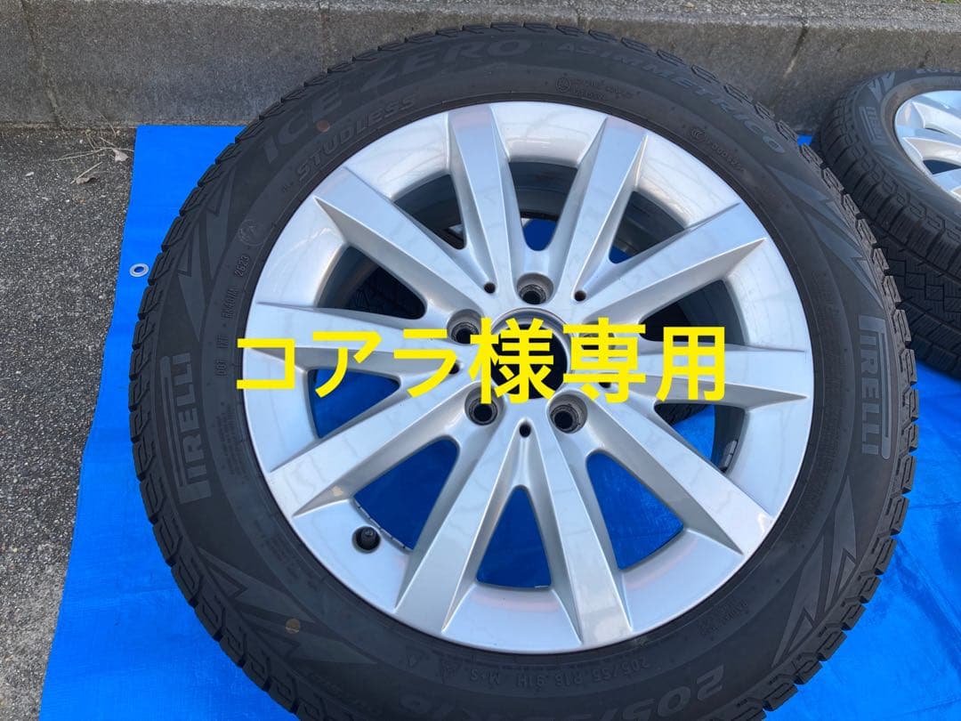 ベンツAクラス　16インチ純正アルミ➕2023年スタットレスタイヤ4本セット