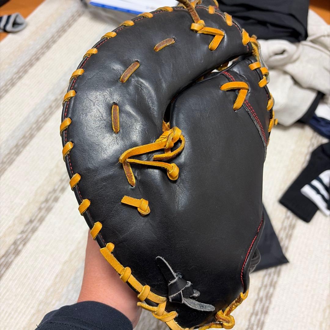 「玉澤 TAMAZAWA 硬式 ファーストミット 右投げ 黒 型良好 即戦力」