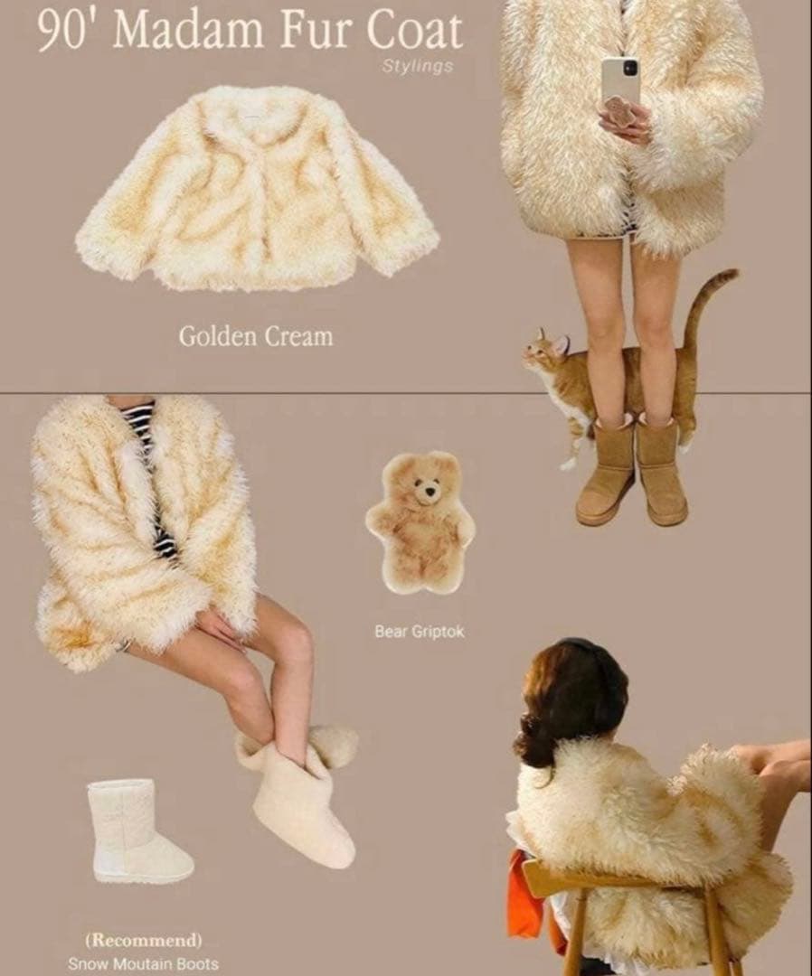 ぷ*ん様 Samoyed ファーコート