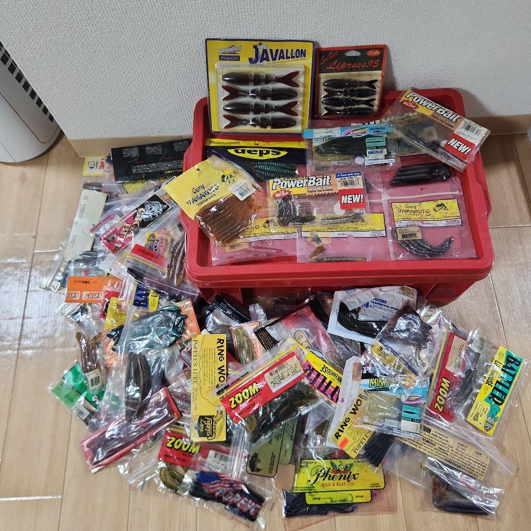バス釣り引退　ワーム　フック　シンカー　ジグヘッド　まとめ売り★