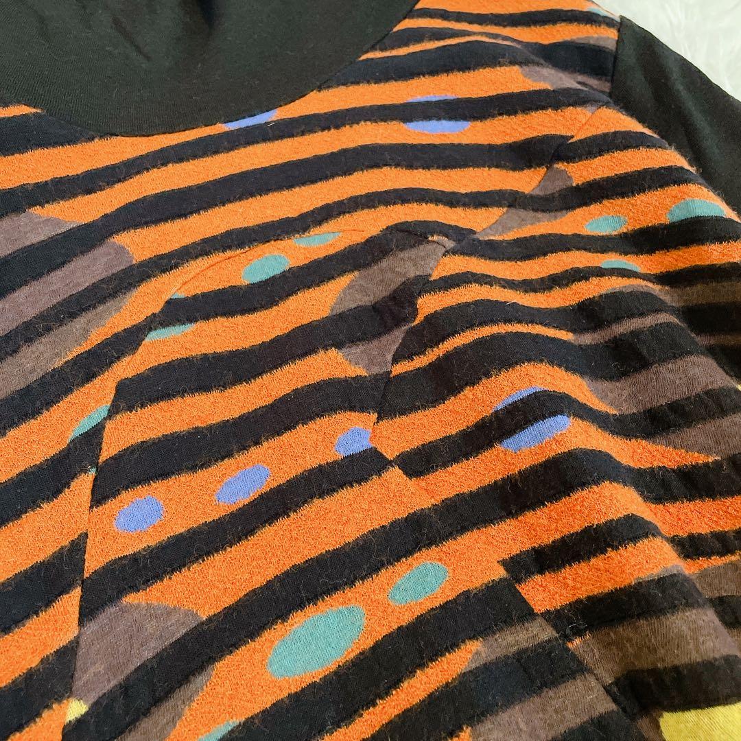 美品　エイココンドウ　ハイネック　ウール混　チュニックワンピース　42