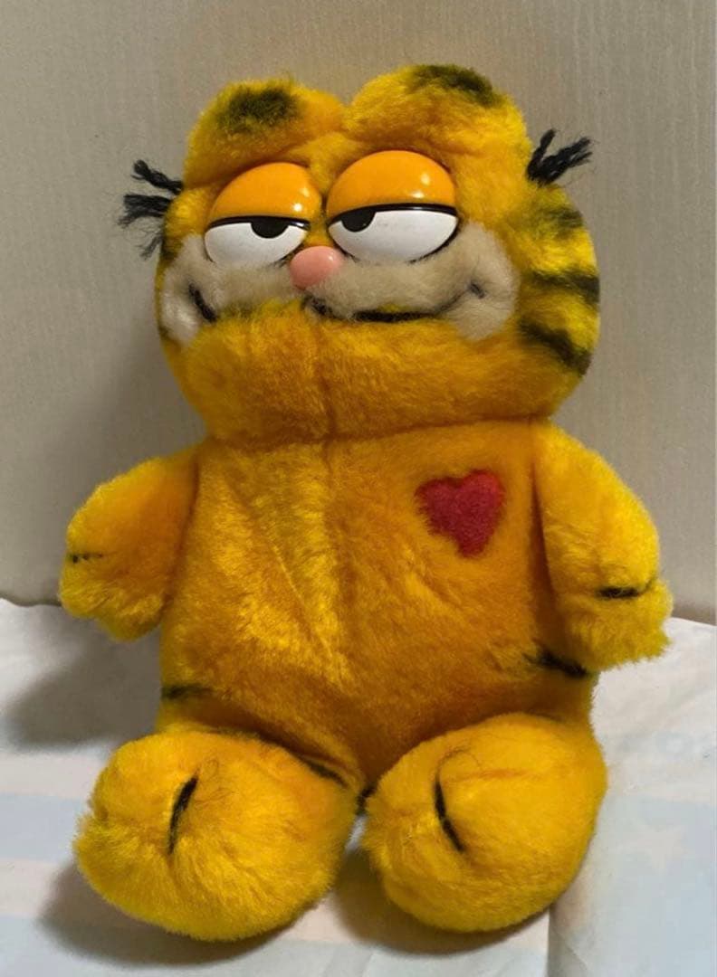 昭和レトロ　ヴィンテージ　ガーフィールド　ぬいぐるみ　ハート