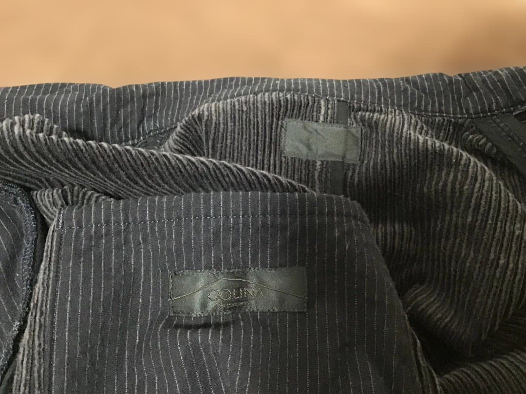 Colina ストライプ柄 ダブルボタン テーラードジャケット sizeL