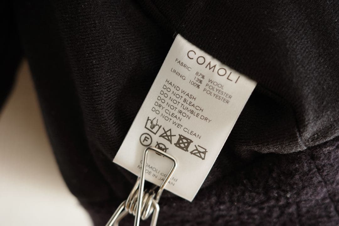 【美品】COMOLI 22AW ウールフリース セットアップ ダークネイビー 1