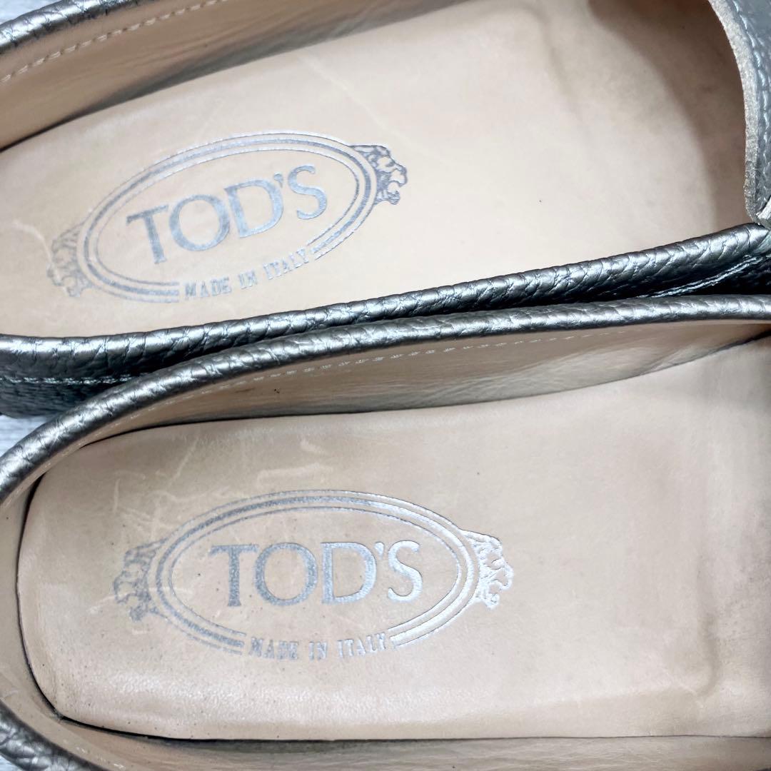 622【人気】TOD’Sドライビングシューズ ゴールド 系36.5 約23.5