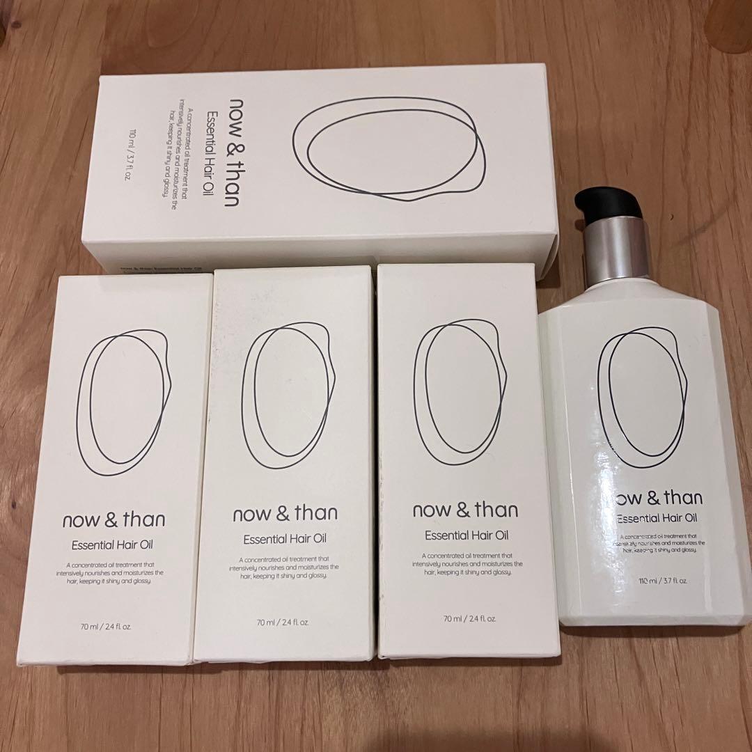 now & than トリートメントオイル 110ml✖️2、70ml✖️3