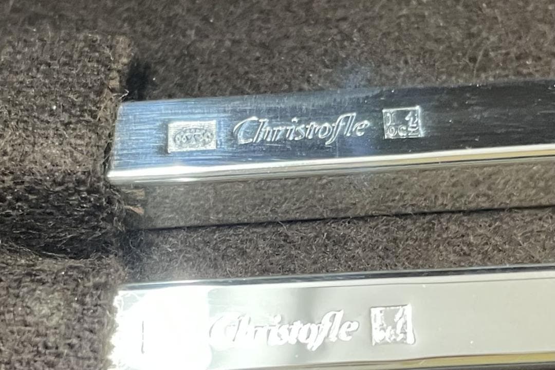 Christofle クリストフル 高級カトラリー 箸 3膳 *