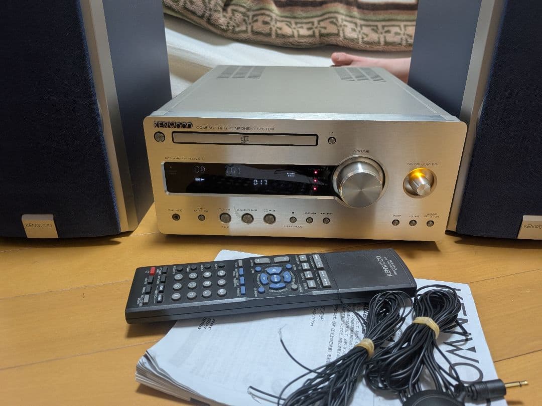 KENWOOD R-K711 CDミニコンポ リモコン 測定マイク リモコン