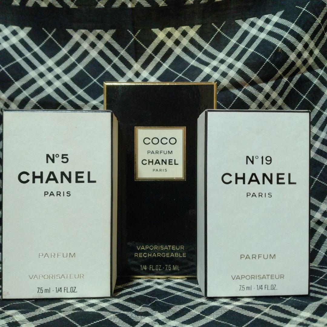 CHANEL COCO & N°5& N°19 PARFUM 7.5ml　セット