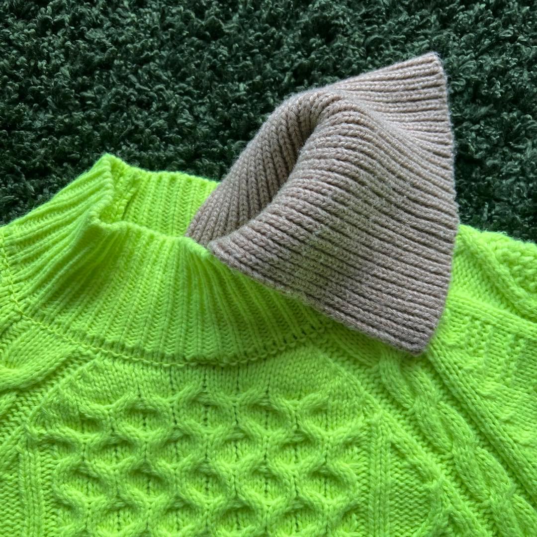 MAISON MIHARA YASUHIRO デザインセーター (グリーン)