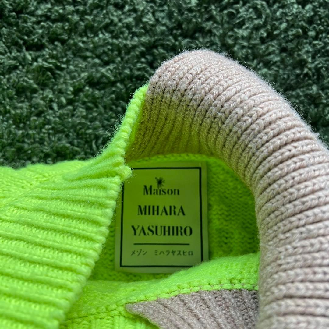 MAISON MIHARA YASUHIRO デザインセーター (グリーン)