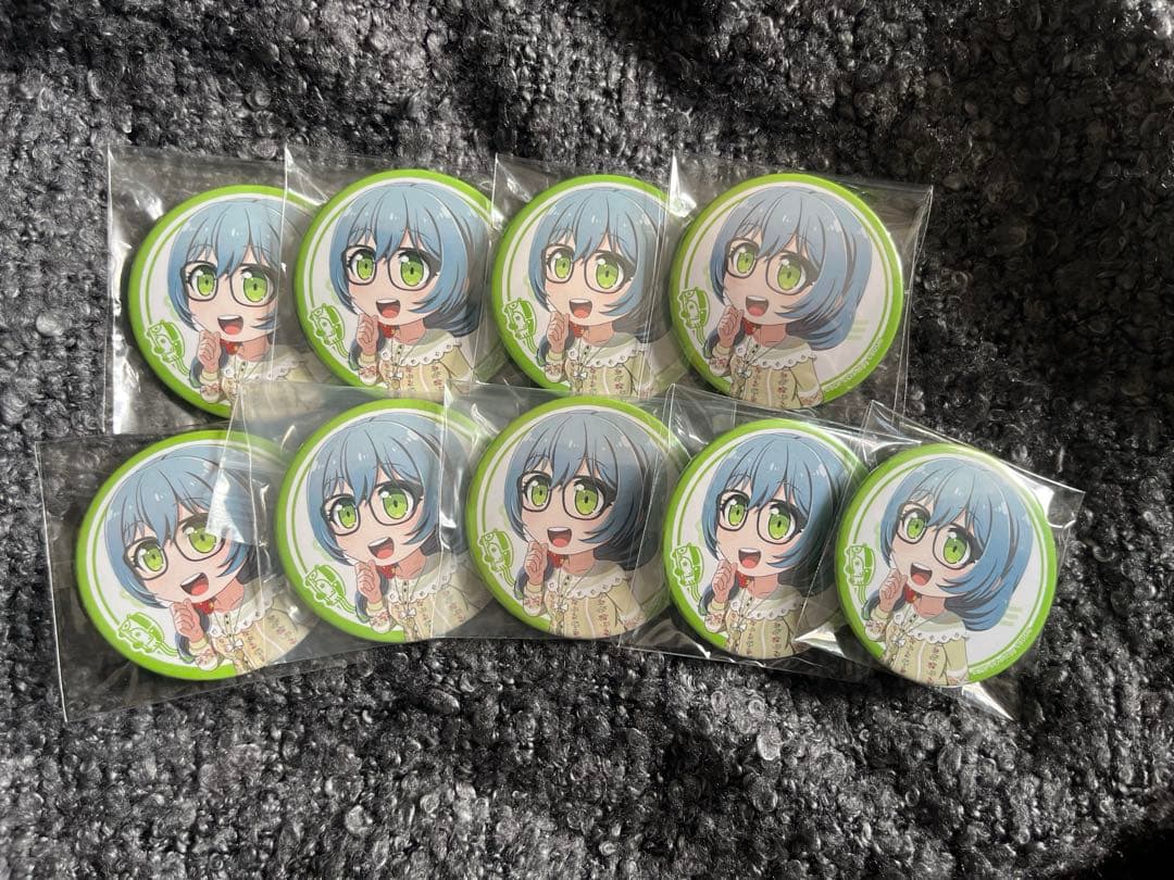 バンドリ ロック 朝日六花 バンドリーマー感謝 キャラバン 缶バッジ ピコ 9点