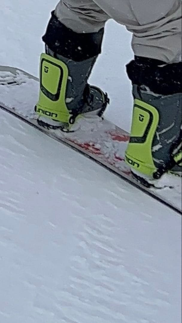 Union スノーボードビンディング ライムグリーンS size