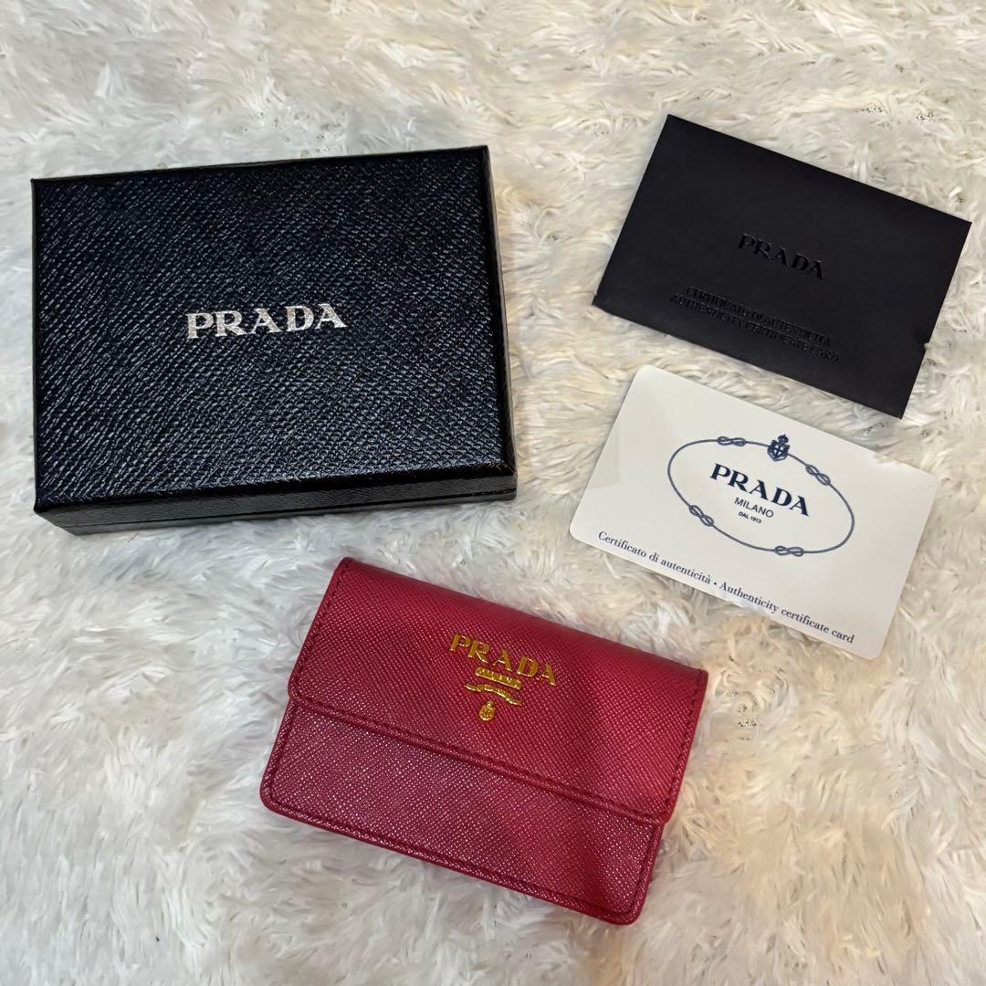 新品未使用 付属品付き PRADA プラダ 1M0881サフィアーノレザー