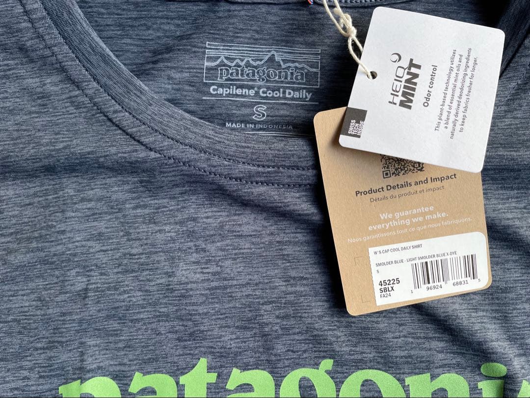 【非売品】信越五岳2025 patagonia Tシャツ(ブルーグレー)