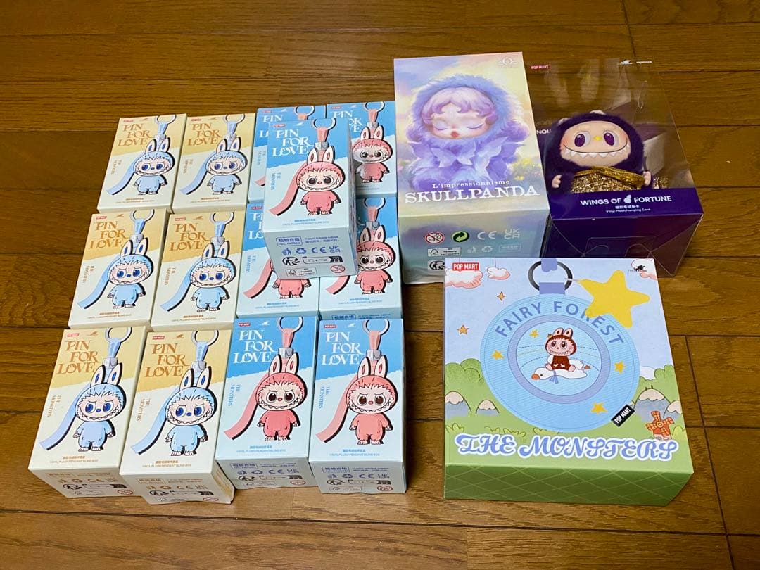 ポップマート ぬいぐるみペンダント ミニバッグ スカルパンダ ラブブ 合計16点