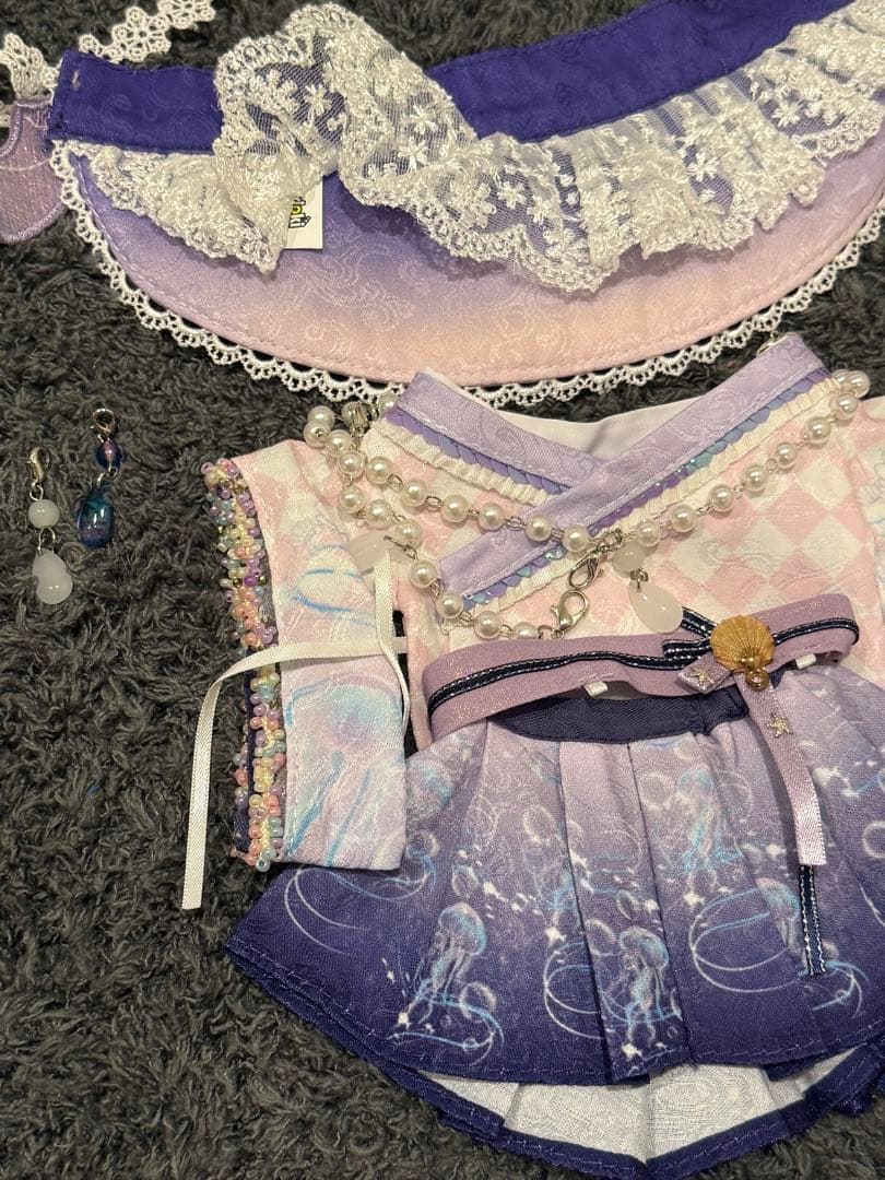 20cm限定着せ替えぬいぐるみ服くらげマーメイド和服