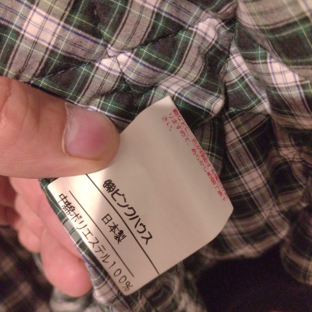 PINK HOUSE ブルゾン　中綿　デニム地　パッチワーク　ワッペン