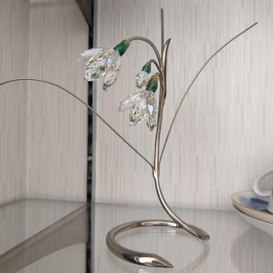 人気の花シリーズ超貴重！ 【スワロフスキー】スノードロップ