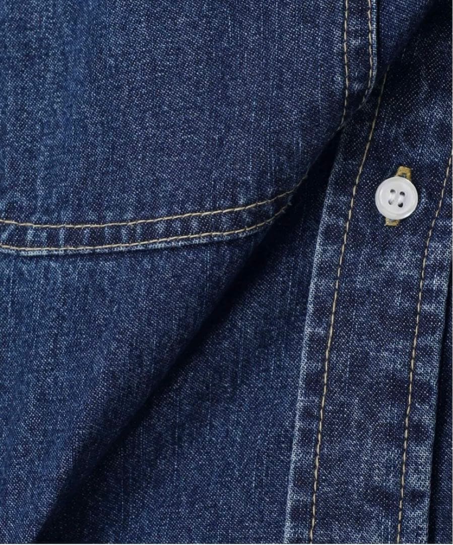 新品♡未使用♡タグ付き　スピックアンドスパン　ショートデニムシャツ