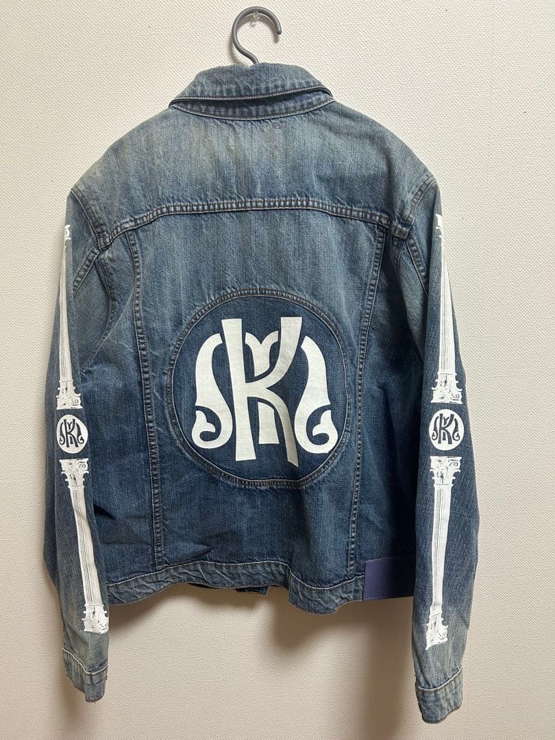 NUBIAN MUSO KUSOデニムジャケット ロゴ付き