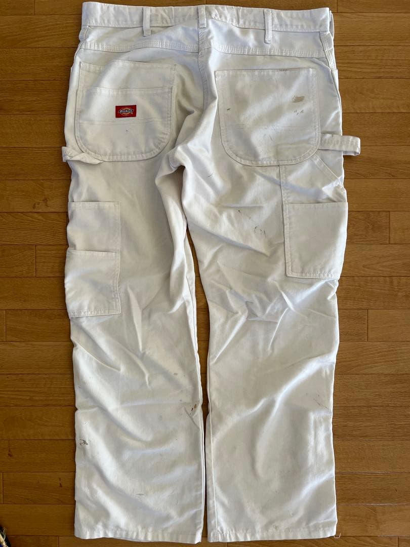 【雰囲気◎】34×30 Dickies ディッキーズ ホワイト ペインターパンツ