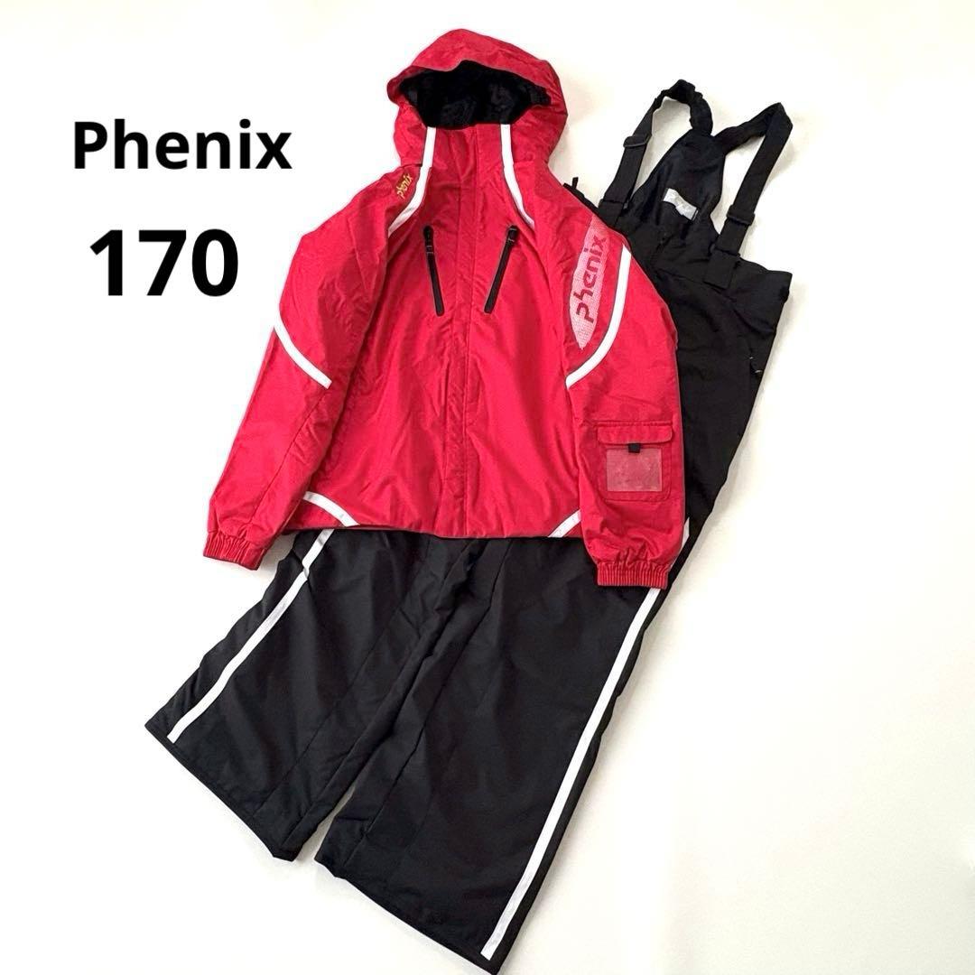 Phenix スキー スノボウェア 上下セット 170 レッド/ブラック