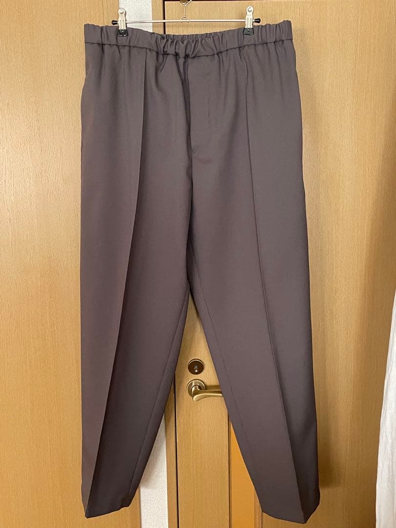 JIL SANDER ポリエステル テーパード スラックス グレー 54