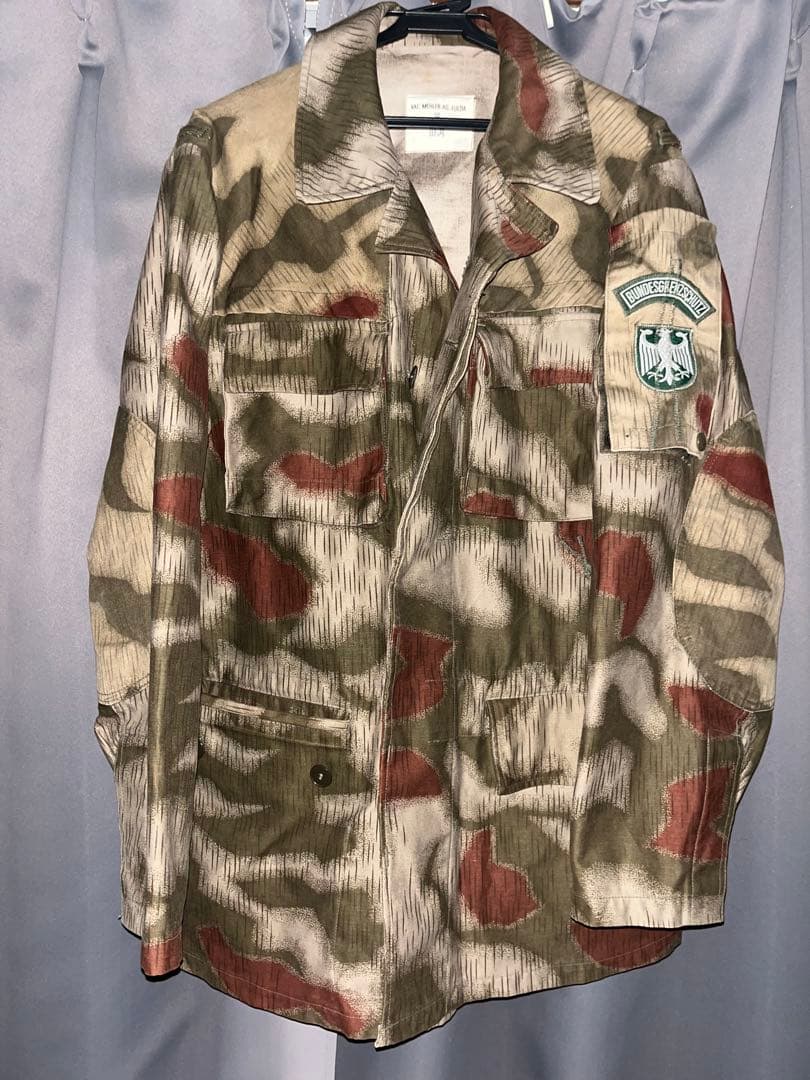 e*d様 希少60s vintageドイツ国境警備隊 ウォーターカモジャケットユ