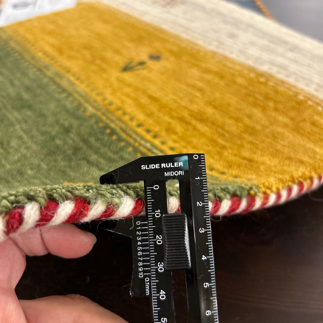 新品未使用☆インドギャべ チェアマット 座布団 40×40cm 4枚組 ギャッベ