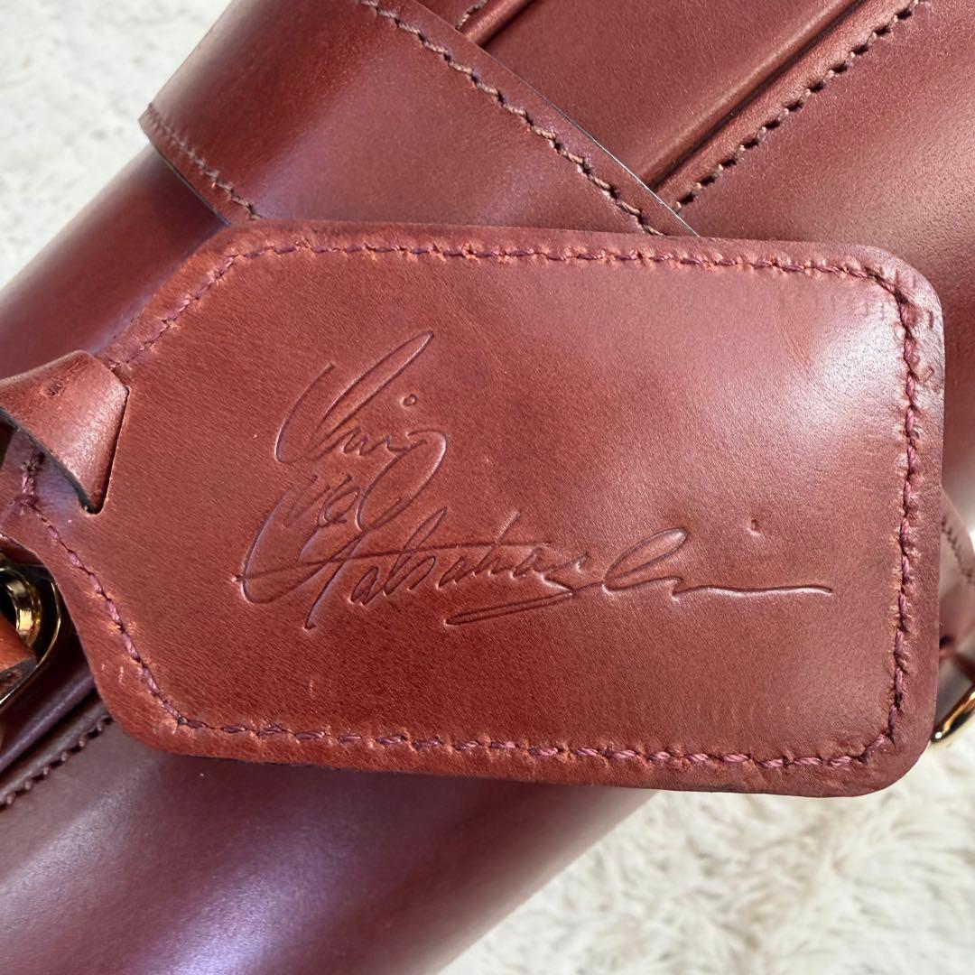 【希少】オールレザー　メンズ　ビジネス　ダレスバッグ　ゴールド　金具　ブラウン