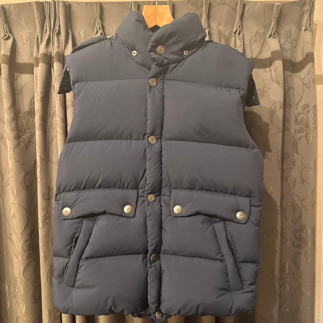 ピレネックスPYRENEX ダウン ランスベスト ネイビー L