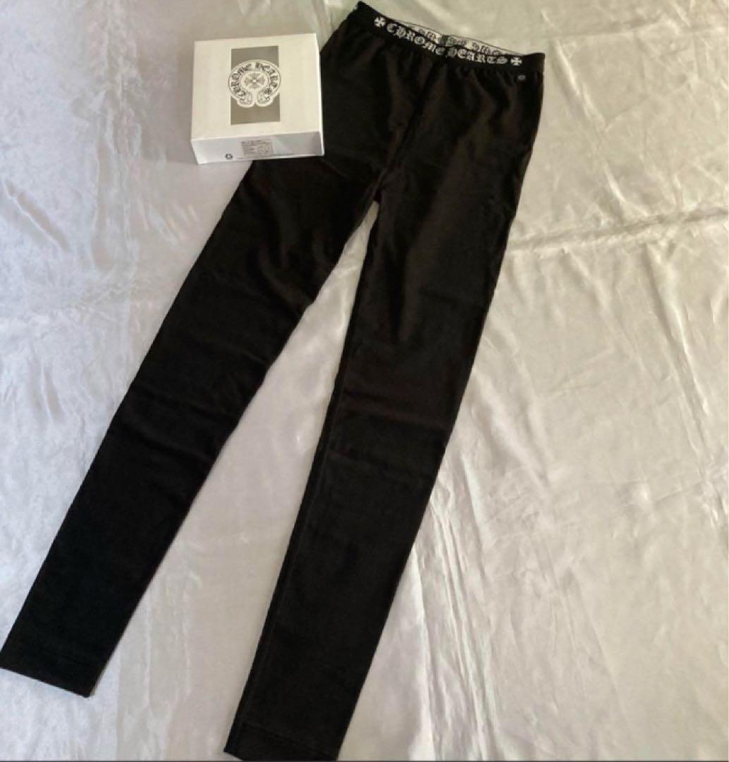 新品◆CHROME HEARTS◆ クロムハーツ レギンス スパッツ 黒無地 Ｓ