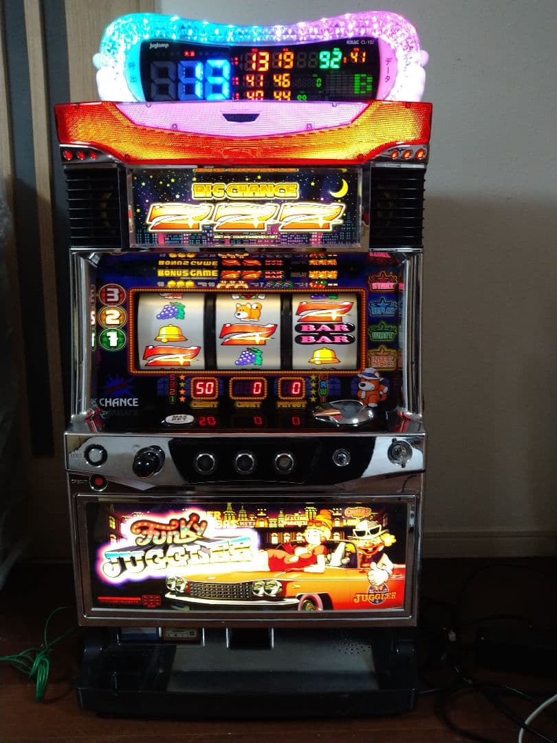 パチスロ　ファンキージャグラーKK　不要機　データカウンター付き　超美品！