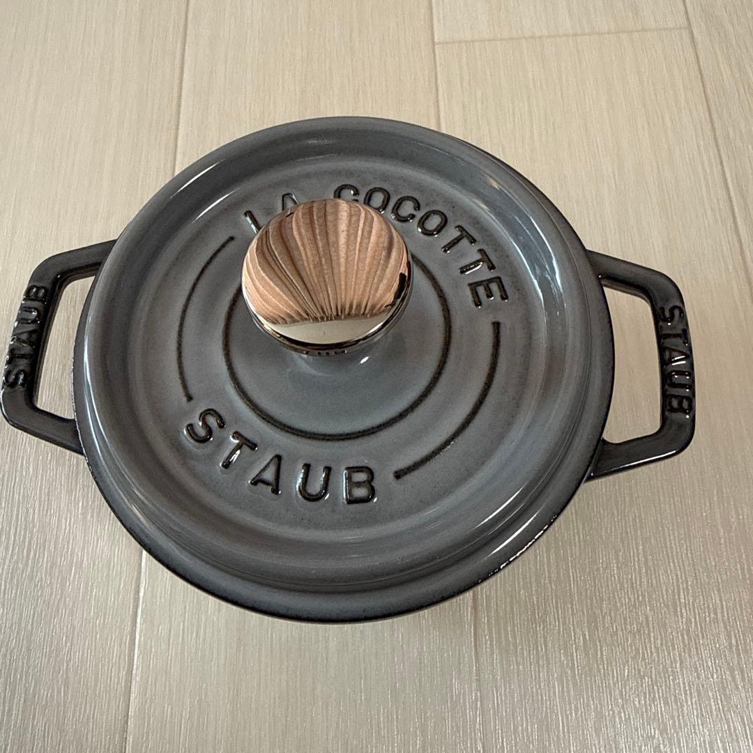 ストウブ 鋳物ホーロー鍋 ピコ・ココット 14 cm ラウンド　 グレー